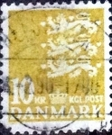 Stamps Denmark -  Scott#506 intercambio, 0,20 usd, 10 coronas 1976