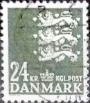 Sellos de Europa - Dinamarca -  Scott#814 intercambio, 0,80 usd, 24 coronas 1988