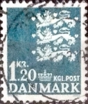 Stamps Denmark -  Scott#441A intercambio, 0,30 usd, 1,20 coronas 1971