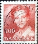 Stamps Denmark -  Scott#703 intercambio, 0,25 usd, 200 cents. 1982