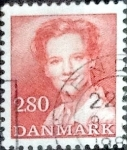 Stamps Denmark -  Scott#709 intercambio, 0,25 usd, 280 cents. 1985