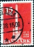 Sellos de Europa - Dinamarca -  Scott#262 intercambio, 0,25 usd, 15 cents. 1938