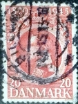 Stamps Denmark -  Scott#295 intercambio, 0,20 usd, 20 cents. 1945