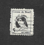 Sellos de America - Brasil -  1039 - Anita Garibaldi