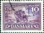 Stamps Denmark -  Scott#277 intercambio, 0,20 usd, 10 cents. 1941