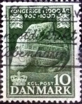 Stamps Denmark -  Scott#342 intercambio, 0,20 usd, 10 cents. 1953