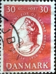Stamps Denmark -  Scott#350 intercambio, 0,20 usd, 30 cents. 1955
