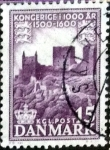 Sellos de Europa - Dinamarca -  Scott#348 intercambio, 0,20 usd, 15 cents. 1955