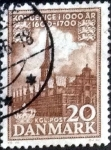 Stamps Denmark -  Scott#349 intercambio, 0,20 usd, 20 cents. 1955