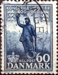 Stamps Denmark -  Scott#351  intercambio, 0,20 usd, 60 cents. 1956