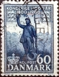 Sellos de Europa - Dinamarca -  Scott#351  intercambio, 0,20 usd, 60 cents. 1956