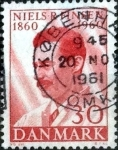 Stamps Denmark -  Scott#377  intercambio, 0,20 usd, 30 cents. 1960