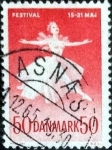 Stamps Denmark -  Scott#422 nfb intercambio, 0,20 usd, 50 cents. 1965