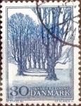 Stamps Denmark -  Scott#427 intercambio, 0,20 usd, 80 cents. 1966