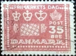 Stamps Denmark -  Scott#413 intercambio, 0,20 usd, 35 cents. 1964