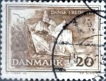 Stamps Denmark -  Scott#405 intercambio, 0,20 usd, 20 cents. 1962
