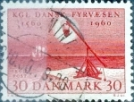 Stamps Denmark -  Scott#376 intercambio, 0,20 usd, 30 cents. 1960