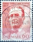 Stamps Denmark -  Scott#445 intercambio, 0,20 usd, 60 cents. 1967