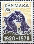 Stamps Denmark -  Scott#470 m4b intercambio, 0,20 usd, 60 cents. 1970