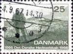Sellos de Europa - Dinamarca -  Scott#425 intercambio, 0,20 usd, 25 cents. 1966
