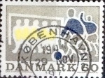 Stamps Denmark -  Scott#484 intercambio, 0,20 usd, 60 cents. 1971
