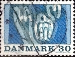 Stamps Denmark -  Scott#482 intercambio, 0,20 usd, 30 cents. 1971
