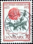 Stamps Denmark -  Scott#521 intercambio, 0,25 usd, 70 cents. 1973