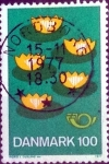 Sellos de Europa - Dinamarca -  Scott#597 intercambio, 0,30 usd, 100 cents. 1977