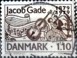 Stamps Denmark -  Scott#660 intercambio, 0,20 usd, 1,10 coronas 1979