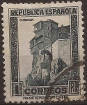 Sellos de Europa - Espa�a -  Casas Colgadas de Cuenca  1932  1 pta