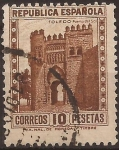 Stamps Spain -  Puerta del Sol, Toledo  1932  10 ptas