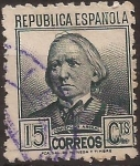 Stamps Spain -  Concepción Arenal  1933  15 cents