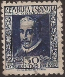 Stamps Spain -  III Cent muerte de Lope de Vega  1935  50 cents