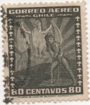 Stamps : America : Chile :  Y & T Nº 37 Aéreo