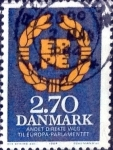 Stamps Denmark -  Scott#753 intercambio, 0,30 usd, 2,70 coronas 1984