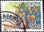 Stamps Denmark -  Scott#754 nf4xb1 intercambio, 0,30 usd, 2,70 coronas 1984