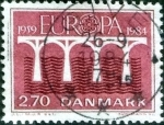 Sellos de Europa - Dinamarca -  Scott#755 intercambio, 0,20 usd, 2,70 coronas 1984
