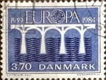 Sellos de Europa - Dinamarca -  Scott#756 intercambio, 0,80 usd, 3,70 coronas 1984