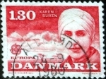 Stamps Denmark -  Scott#664 intercambio, 0,20 usd, 1,30 coronas 1980