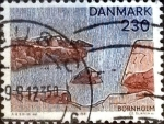 Stamps Denmark -  Scott#686 intercambio, 0,80 usd, 2,30 coronas 1981