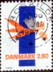 Stamps Denmark -  Scott#832 intercambio, 0,25 usd, 2,80 coronas 1987
