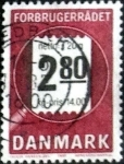Sellos de Europa - Dinamarca -  Scott#833 intercambio, 0,25 usd, 2,80 coronas 1987