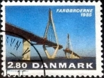 Stamps Denmark -  Scott#776 intercambio, 0,25 usd, 2,80 coronas 1985