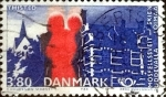 Sellos de Europa - Dinamarca -  Scott#820 intercambio, 0,80 usd, 2,80 coronas 1986