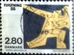 Stamps Denmark -  Scott#829 intercambio, 0,25 usd, 2,80 coronas 1986