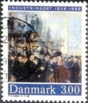 Stamps Denmark -  Scott#857 intercambio, 0,55 usd, 3,00 coronas 1988