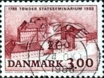 Sellos de Europa - Dinamarca -  Scott#859 intercambio, 0,30 usd, 3,00 coronas 1988