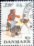 Stamps Denmark -  Scott#868 cr4f intercambio, 0,40 usd, 3,20 coronas 1989