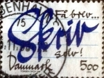 Stamps Denmark -  Scott#991 intercambio, 0,70 usd, 5,00 coronas 1993