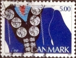 Stamps Denmark -  Scott#994 intercambio, 0,60 usd, 5,00 coronas 1993